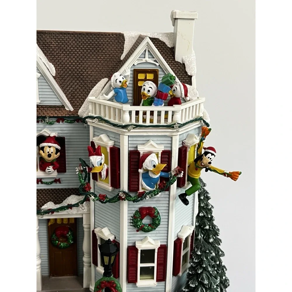 Disney Christmas Village‎ Animated Holiday House Lights Music Mickey And Friends